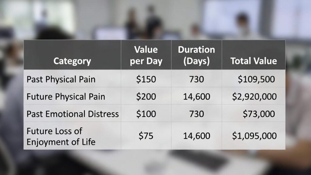 Spreadsheet example of per diem calculations