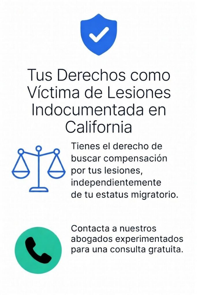 Víctimas de lesiones indocumentadas en California — derechos legales y compensación por accidentes, abogado bilingüe San Francisco