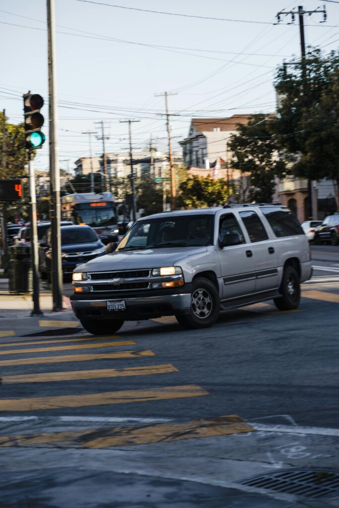 San Francisco traffic intersection where car accident laws apply — attorney John J. Roach explains California comparative negligence and insurance requirements