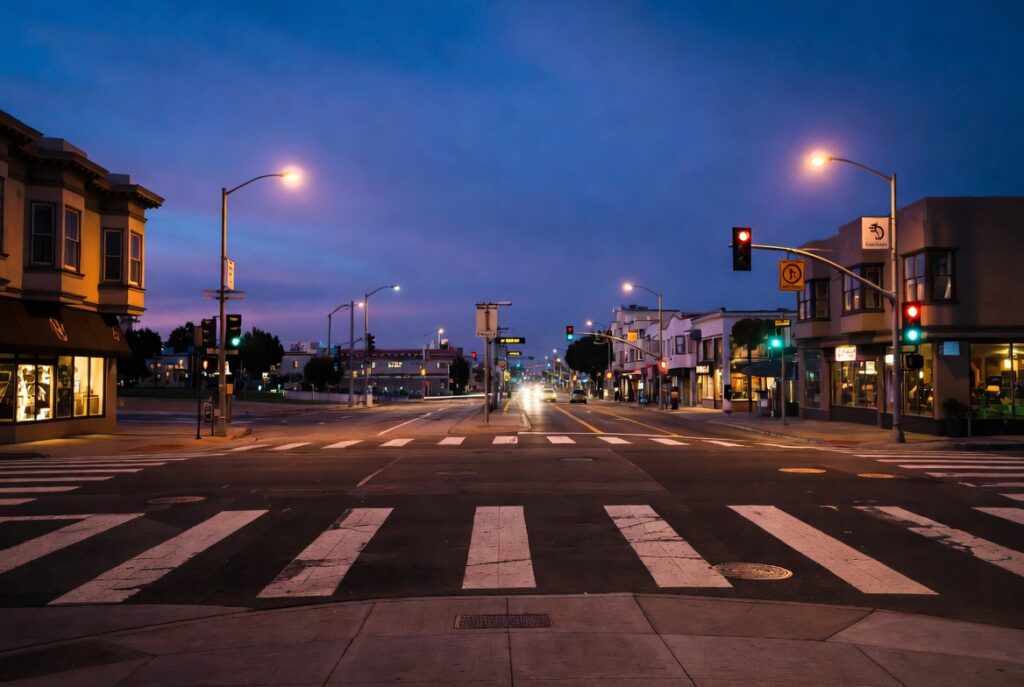 Corredor de Mission Street en el Mission District — uno de los corredores más peligrosos para peatones hispanos en San Francisco