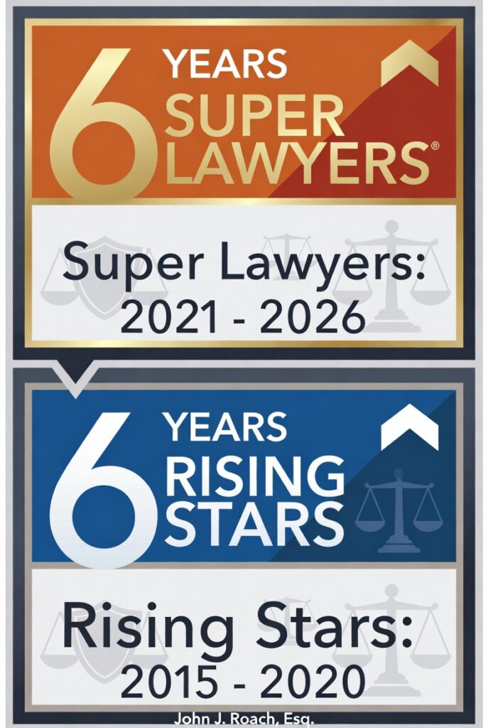 John J. Roach Esq. - Super Lawyers 2021-2026 and Rising Stars 2015-2020 - San Francisco Personal Injury Attorney