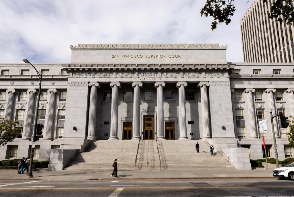 San Francisco Superior Court at Civic Center where California personal injury lawsuits are filed