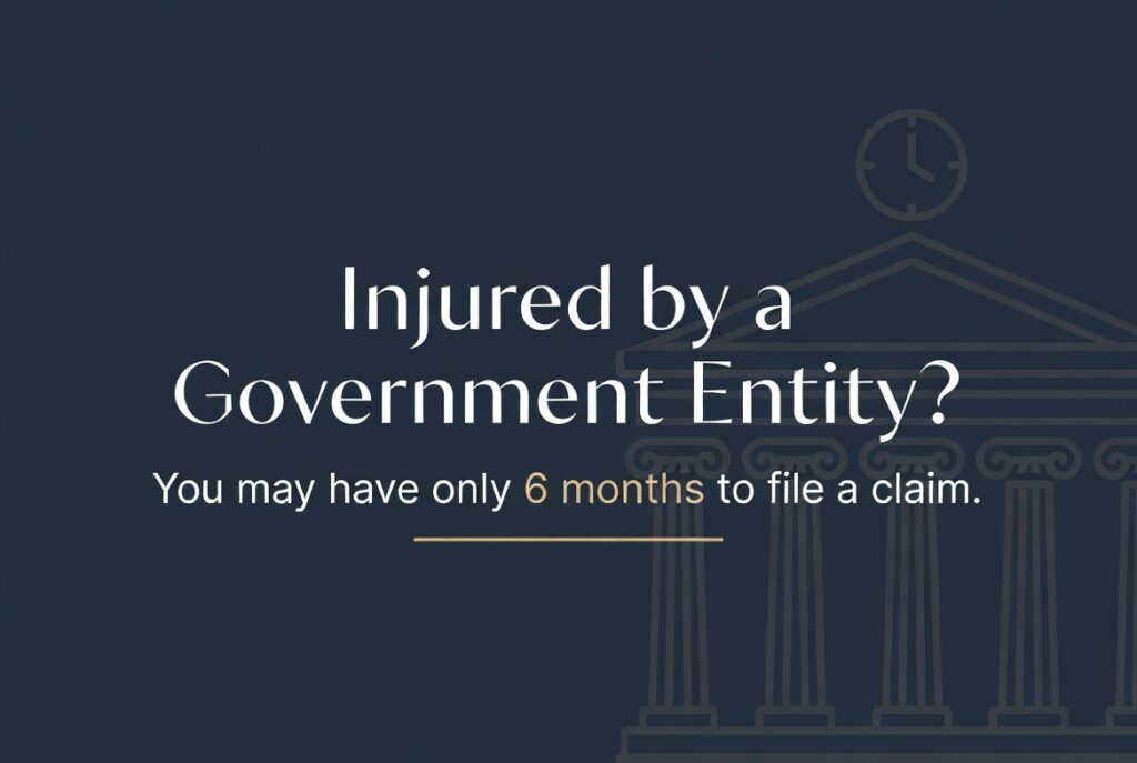 San Francisco lawyer explains the six-month deadline for injury claims against California government entities