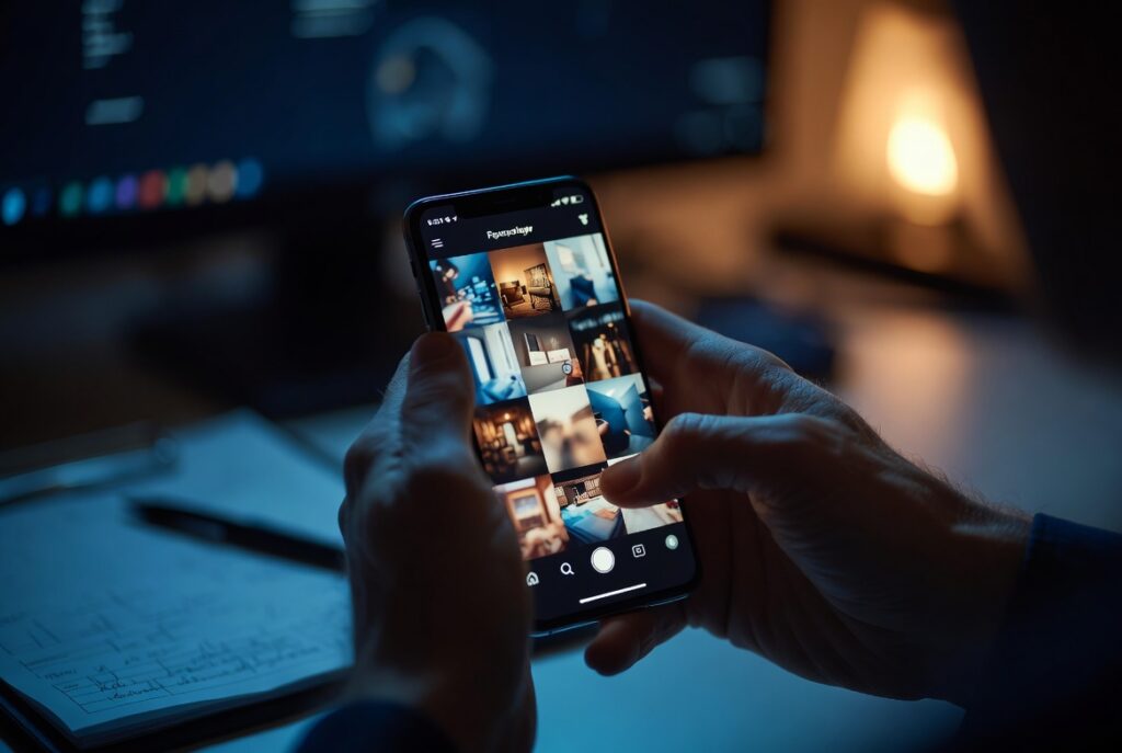 Insurance investigators review social media posts during a personal injury claim