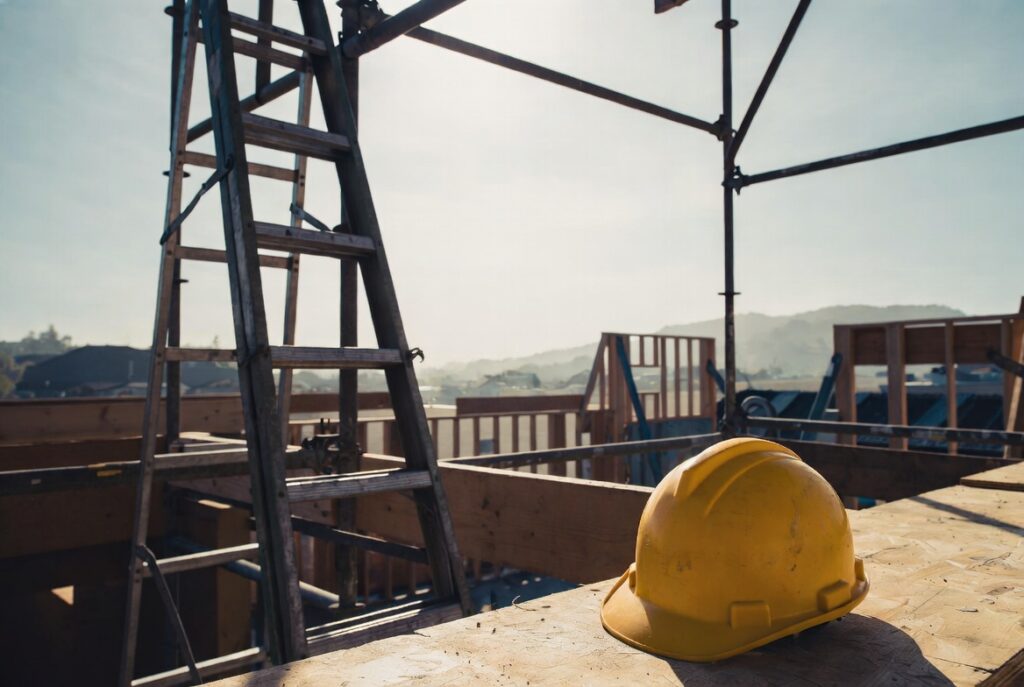 Obra de construcción en el Área de la Bahía donde ocurren lesiones laborales graves