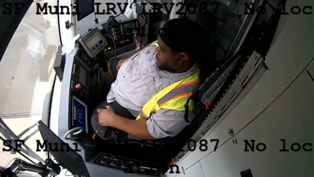 San Francisco Muni light-rail operator asleep at the controls moments before the July 2026 train collision