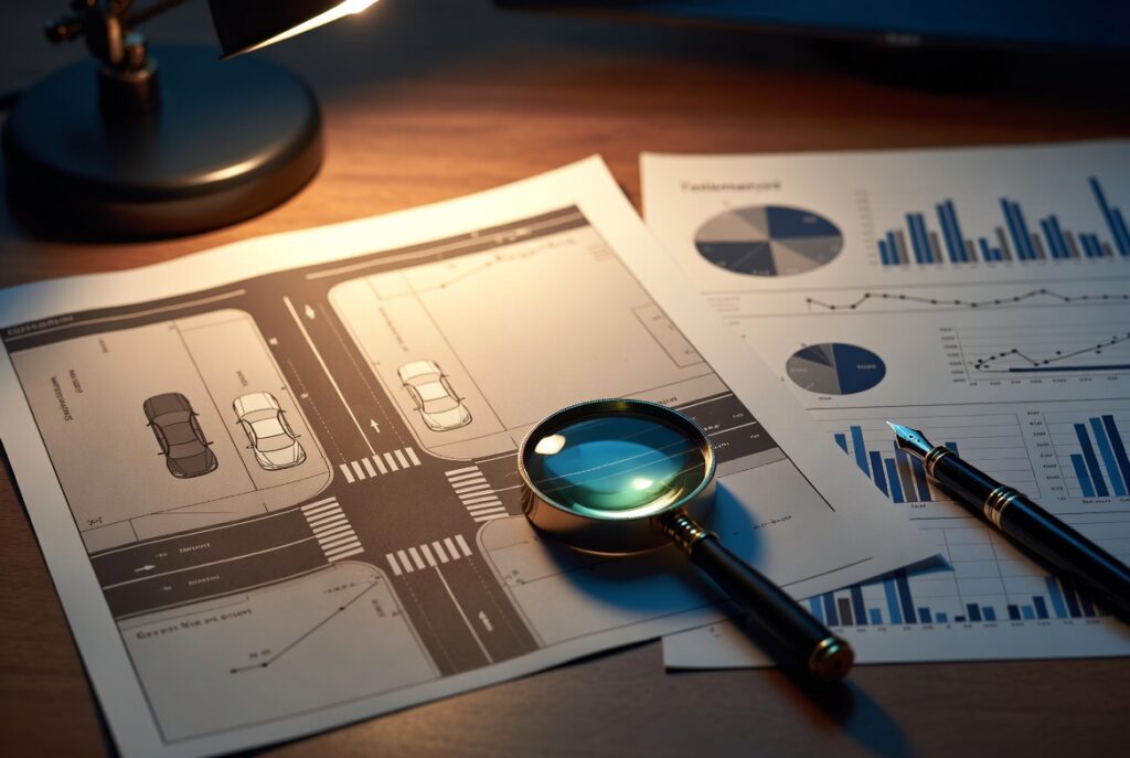 Accident reconstruction evidence an attorney uses to prove liability when the police report is wrong