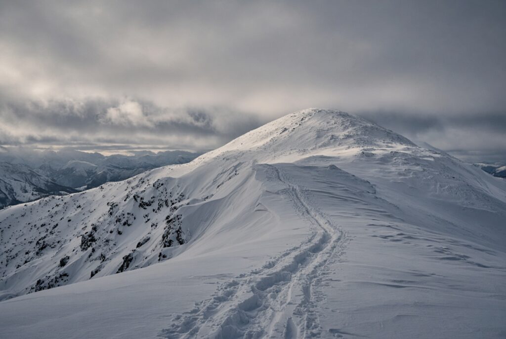 Backcountry avalanche terrain near Lake Tahoe where the Castle Peak slide occurred