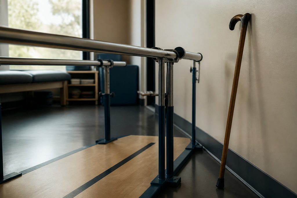 Equipo de rehabilitación que representa la recuperación estructurada después de una lesión cerebral traumática