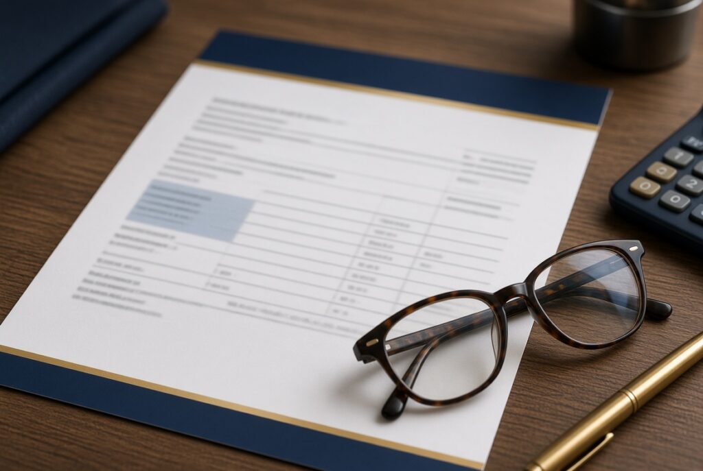 Reviewing an auto insurance declarations page to check UM/UIM coverage limits in California