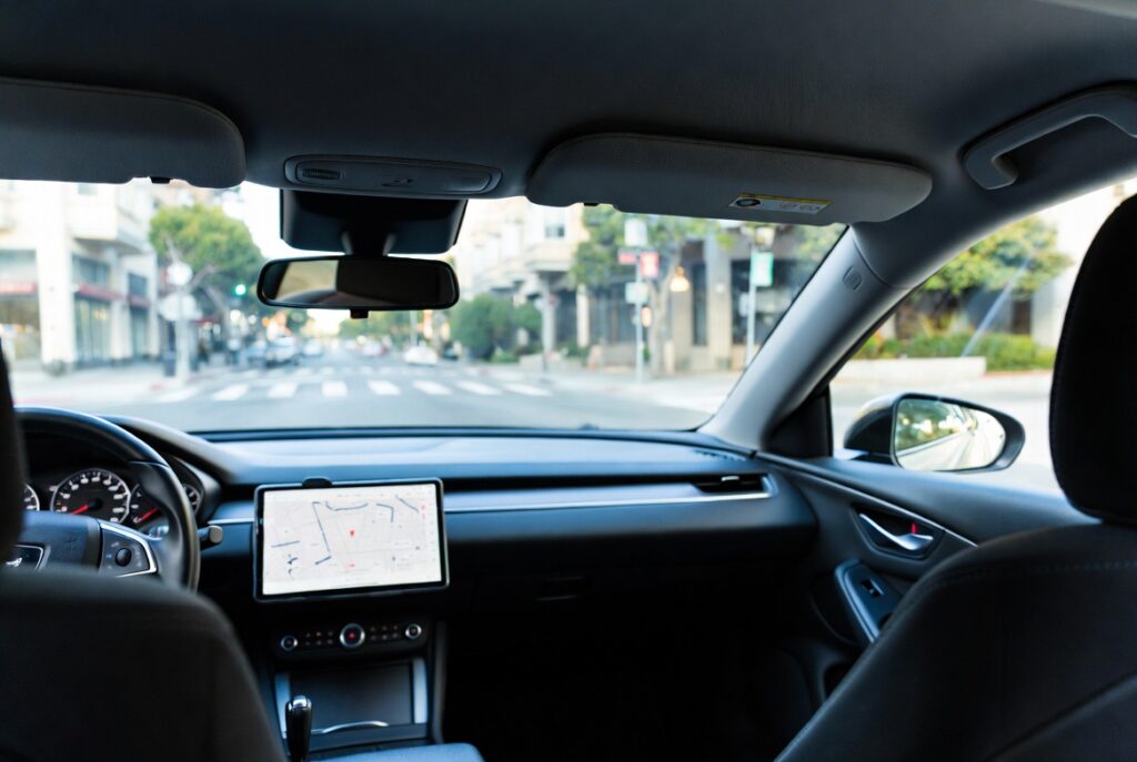 Back seat of a rideshare vehicle in San Francisco where an injured passenger's claim begins