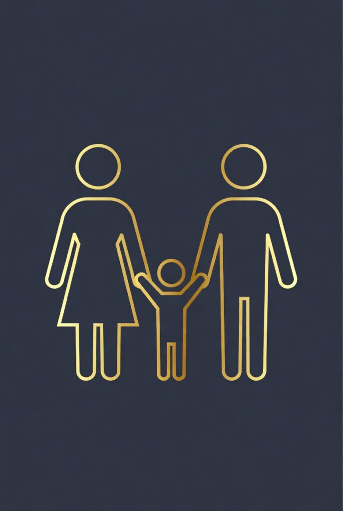 Family icon representing a family's wrongful death claim after a San Francisco pedestrian fatality, handled by a pedestrian accident attorney